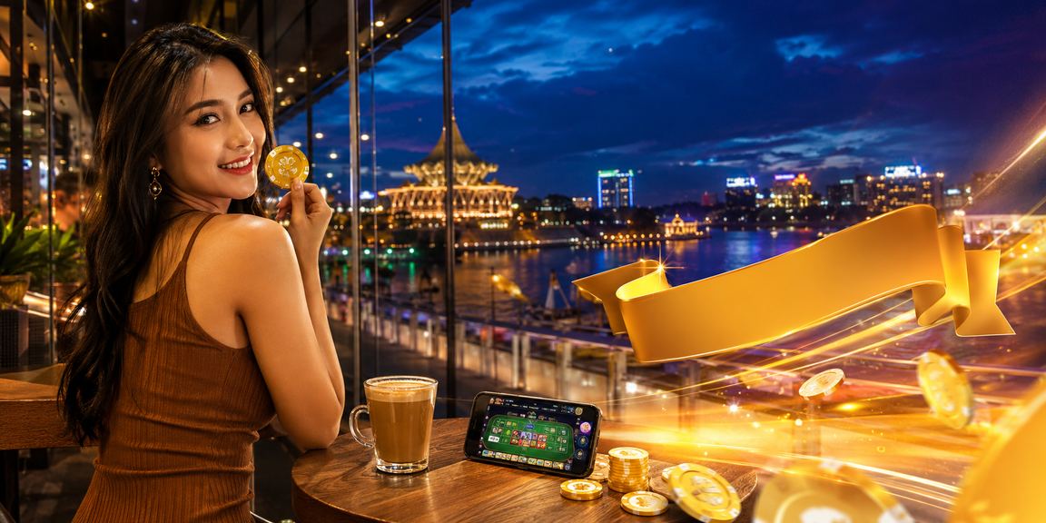 Pemain menggunakan telefon mudah alih untuk bermain kasino dan sukan maya di Kuching